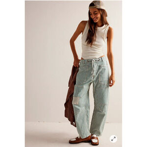 Free People We The Free Moxie Railroad Low-Slung Jeans 26 NEW